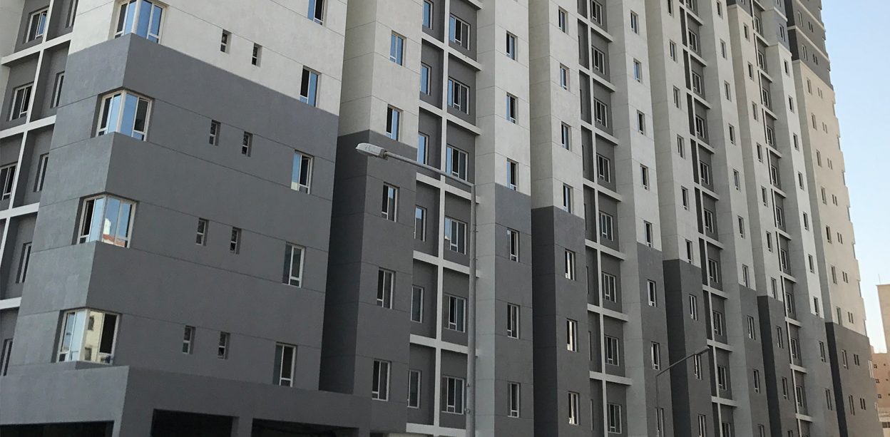 Apartment building exterior